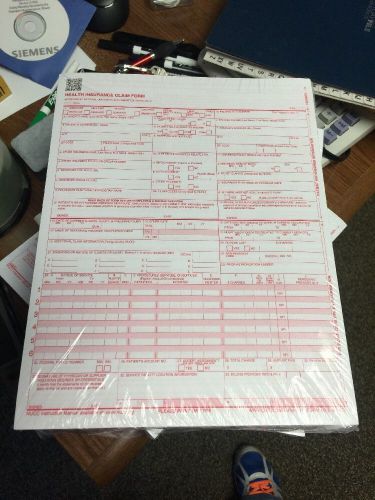 NEW CMS 1500 HCFA Health Insurance Claim Forms (Version 02/12) 1500 Forms 3 Pack