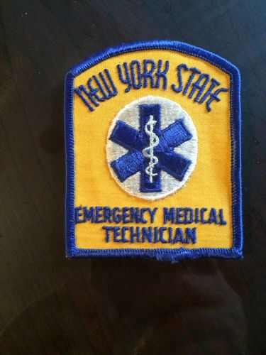 New York State EMT Emergency Medical Technician patch ORANGE VERSION NYS NY