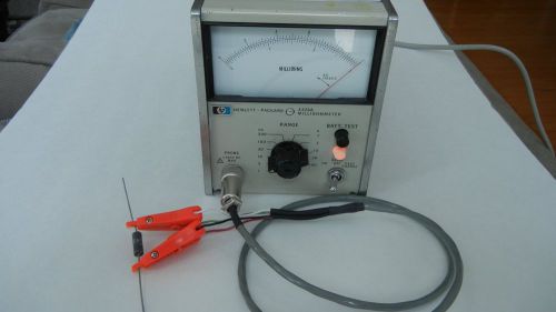 HP Agilent 4328A Milliohmmeter Analog Resistance Meter w/ force and sense Probes