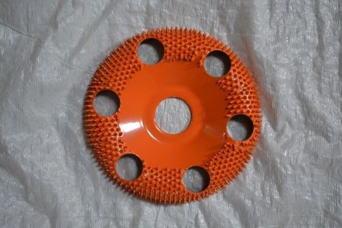 Saburr-tooth 4” donut wheels round face w/holes dw4125h 7/8 bore ex-coarse for sale