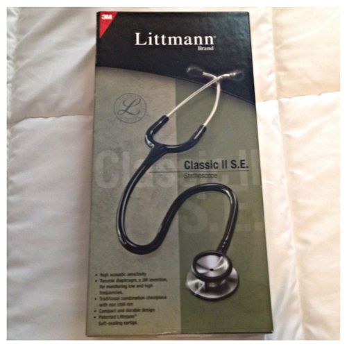 Littman Brand Classic II S.E. Stethoscope (Black- Never Been Used)