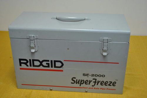 Ridgid SF-2000R Super Freeze Pipe Repair Plumbing plumber Tool Fast &amp; Safe freez