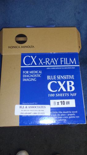 konica minolta cx x-ray film  blue sensitive cxb  100 8 x10 sheets