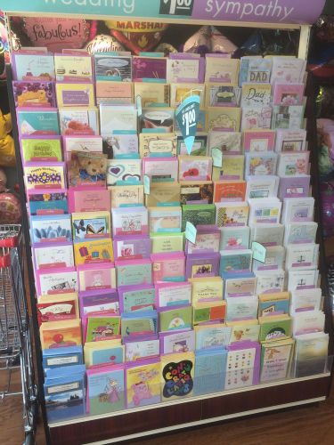 Greeting Card Display Rack With 1500 Cards For Sale !!