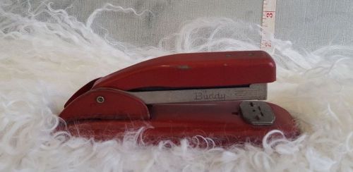 Wilson Jones Co. vintage red &#034;buddy&#034; stapler