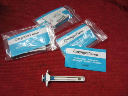 CARPUJECT Syringe List No.2049-02 - 3 Holders in Sealed Packages - Free Shipping