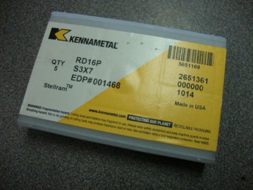 kennametal Stellram Cutting inserts RD16P S3X7 EDP#001468