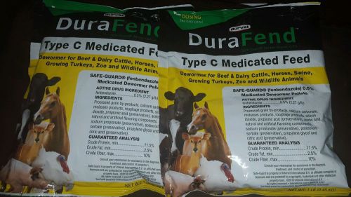 1 lb durafend dewormer  beef dairy cattle horses swine turkeys two for 20$$$$$$$ for sale