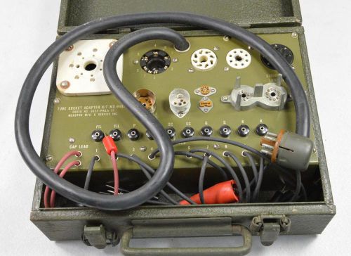 Vintage munston tube socket adapter kit mx-949a/u tube tester, us army military for sale