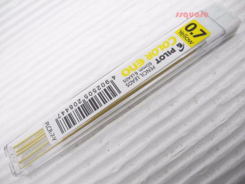 Yellow, Pilot PLCR-7 Color Eno 0.7mm Coloured Pencil Leads (1 Tube =6 Leads)