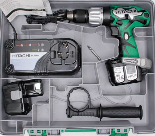 Hitachi dv14dl 14.4-volt lithium ion cordless hammer drill - new - free shipping for sale