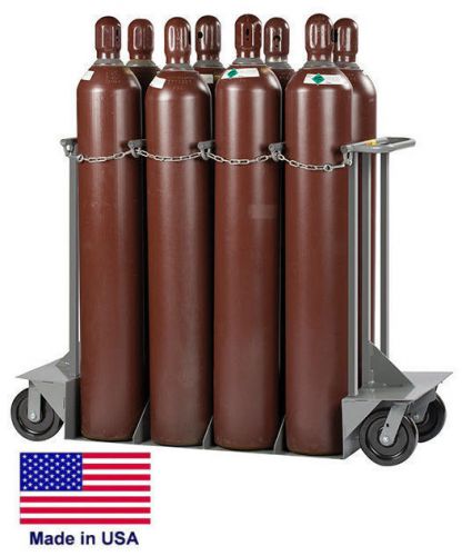 Gas cylinder truck dolly lp propane welding gases compressed air - 8 tank cap for sale