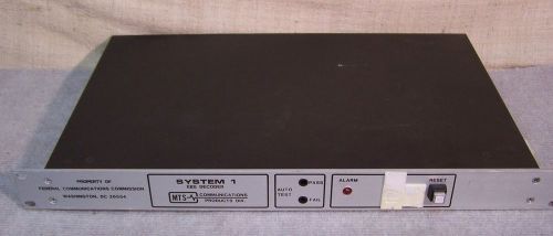 MTS Communications System 1 EBS Decoder FCC ID: HTG3BP1085A