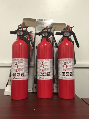 Kidde FA110 Multi Purpose Fire Extinguisher 1A10BC, 3 Pack