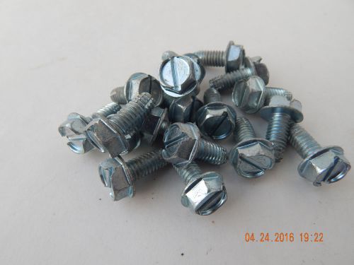 INDENTED HEX WASHER HEAD SLOTTED TYPE F 5/16-18 x 3/4&#034; SELF THREADING 15 PCS NOS