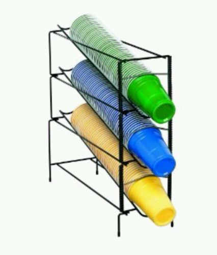 DISPENSE-RITE 3 SECTION WIRE RACK CUP DISPENSER ONE SIZE FITS ALL - WR-CT-3