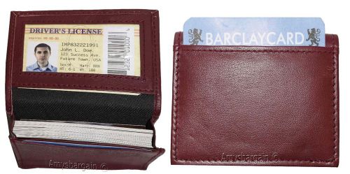 New women men&#039;s Leather Business Credit Card ID card Holder fifty cards Lot of 2