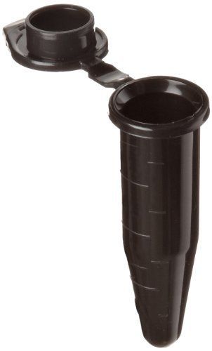 Heathrow scientific hd4323k polypropylene 1.5ml microcentrifuge tube, black, for sale
