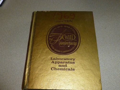 VINTAGE 1969 WILL SCIENTIFIC CO. CATALOG #10 ASBESTOS LITIGATION REAGENTS LAB