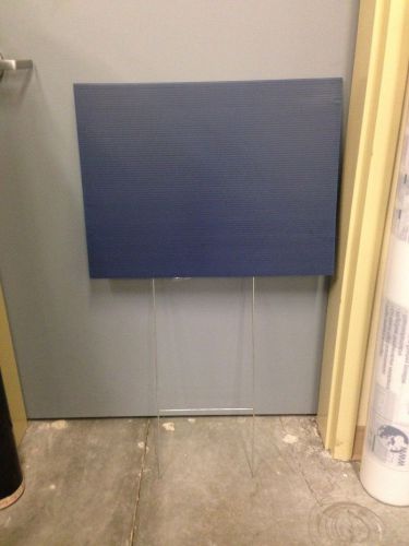 Dark blue corrugated blank sign sheet 4mm x 24&#034; x18&#034; horizontal signs for sale