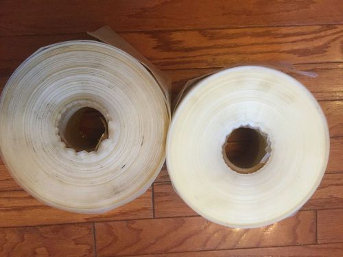 4&#034; 1500+ Feet of 4-Mil Clear Poly Tubing -Used 2 Rolls