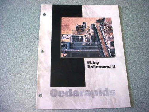 Cedarapids Eljay Rollercone II Brochure