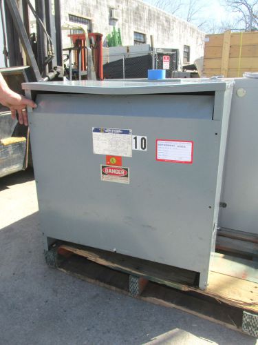 Square d / sorgel insulated transformer 75 kva,  480v 3ph cat# 75t3h  .. od-397 for sale