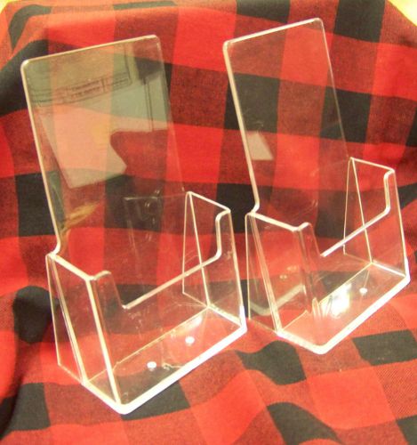 12 Clear Acrylic Map Brochure Holders Tabletop Display