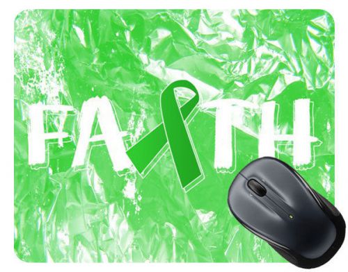 Lymphoma cancer awareness faith ribbon square mouse pad for sale