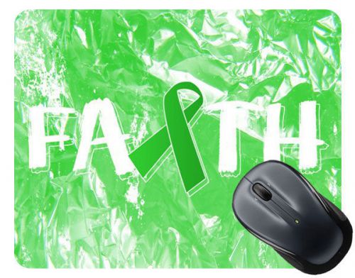 Lymphoma Cancer Awareness Faith Ribbon Square Mouse Pad