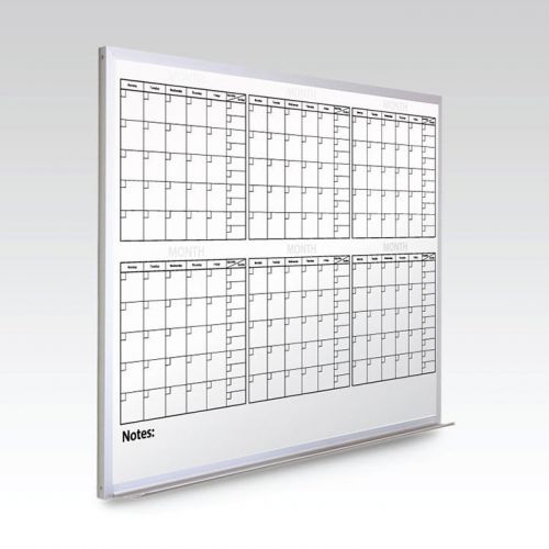 Custom 6 month whiteboard calendar 36 x 48 at a glance for sale