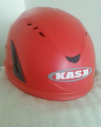 Kask Safety Helmet Industrial Use Type 1 Class C Adjust. NWT Red 6 3/8-7 3/4.