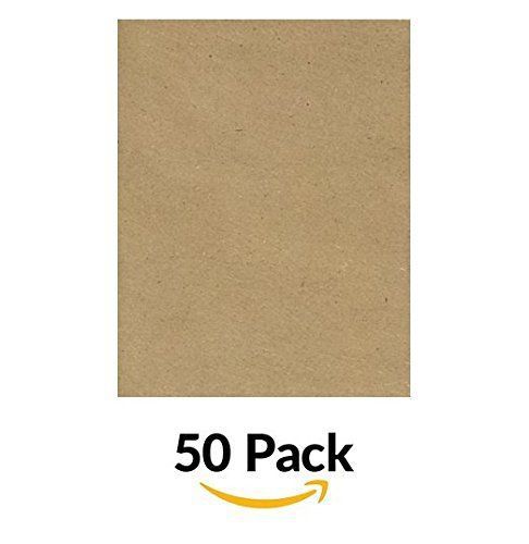 8 1/2 x 11 Cardstock - 100% Recycled - Grocery Bag Brown 50 Qty.