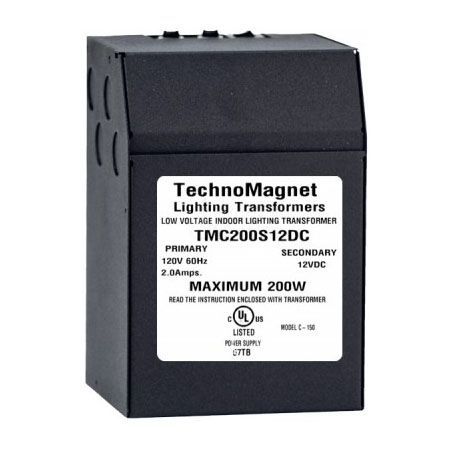 Technomagnet tmc200s12vdc indoor magnetic low voltage dc led driver,200w 120/12v for sale