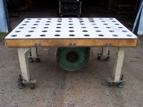 4&#039;x6&#039; air cushion float conveyor layout cutting table 5 hp blower 230/460v 3 ph. for sale