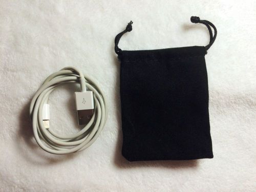 wholesale lot of 10 Black Jewelry Pouches USB data cable earphone drawstring Bag