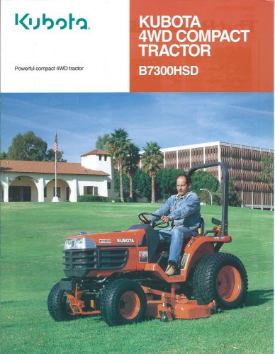 Equipment Brochure - Kubota - B7300HSD - 4WD Compact Tractor - c1997 (E3064)