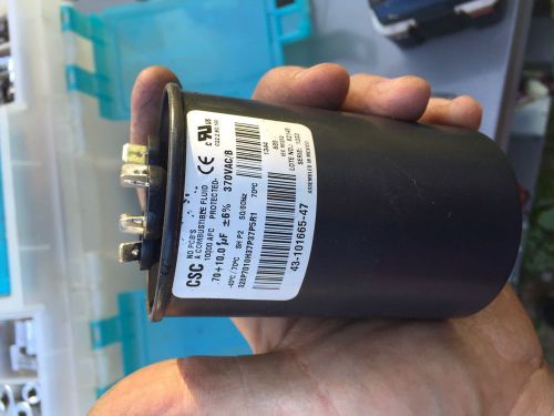 csc capacitor 70 + 10 uf 370 vac/b