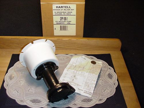 Milton roy hartell ice machine pump gpp-8m-1, 1/30 hp, 115 v new in box! for sale