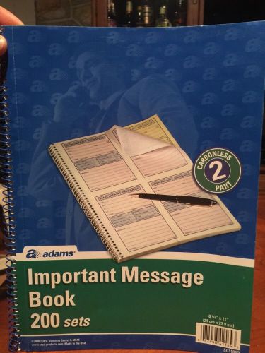 Adams Important Message Book, 200 Sets