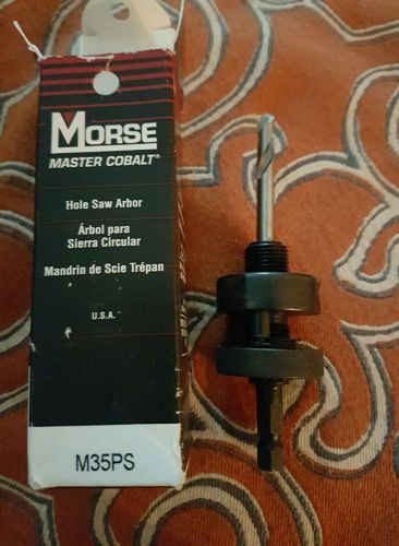Morse master cobalt hole saw Arbor m35ps 3/8&#034;