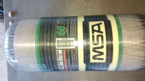 MSA SCBA Cylinder, Carbon Fiber, Gray, 4500 psi