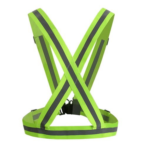 Sport Kids Adjustable Safety Visibility Reflective Vest Stripes Night Running