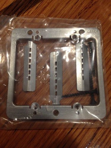 Erico Caddy MPLS2 Double Gang Low Voltage Mounting Plate Bracket Free Shipping