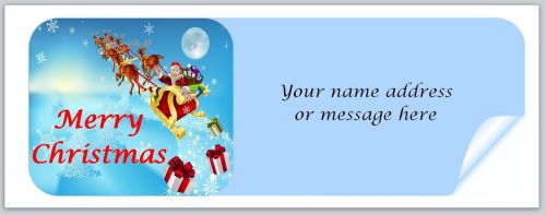 30 Personalized Return Address Labels Christmas Buy 3 get 1 free (bo962)