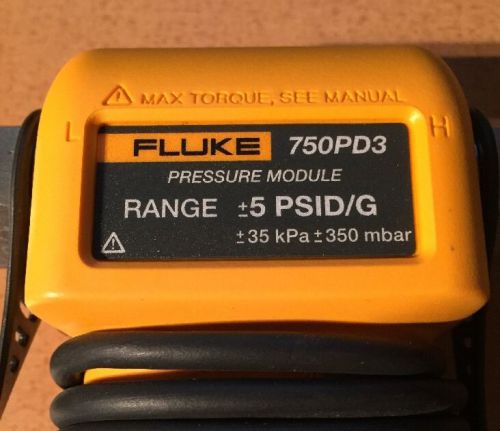 Fluke 750 pressure module +/- 5 psid for sale