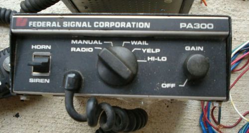 Federal Signals PA300 Siren box Excellent cond.