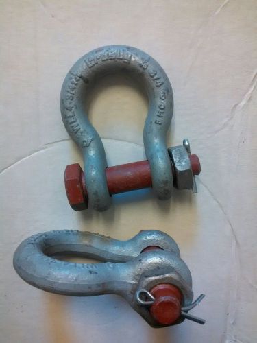 2 crosby 3/4&#034;  - 4.75t safety shackles  (1019515) for sale