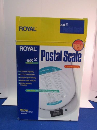 Royal EX2 Digital Electronic Postal/Kitchen Food Scale 4lb Capacity