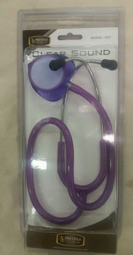 Prestige Medical Clear Sound Heart Stethoscope, Frosted Purple S107-H-F-PUR